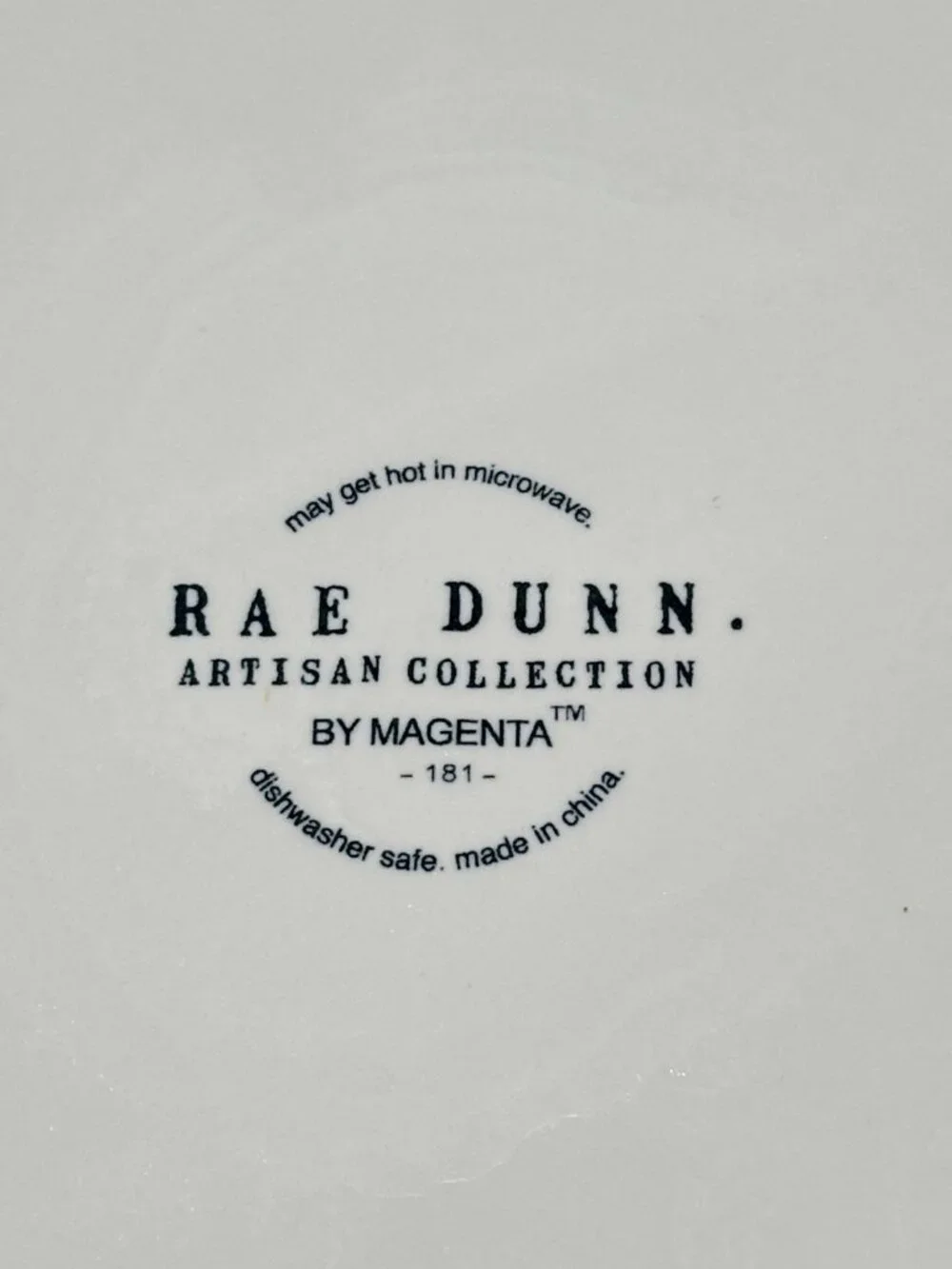 Rae Dunn by Magenta FEAST Dog Pet Food Water Bowl Artisan Collection 8 Inch XL